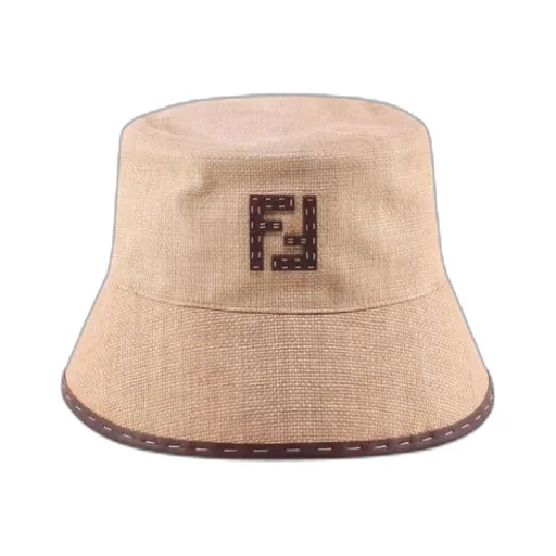 Fendi Ff Motif Patch Interwoven Bucket Hat