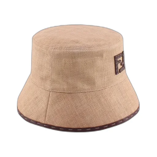 Fendi Ff Motif Patch Interwoven Bucket Hat
