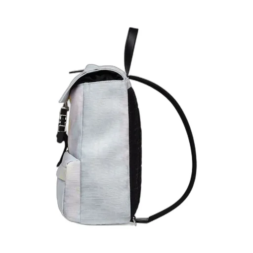 Yellow And Lilac Sunset Jacquard Fabric Backpack