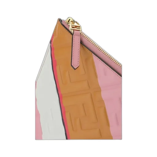 Fendi Allover Debossed Logo Print Wallet