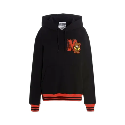 Patch-Detail Pullover Hoodie