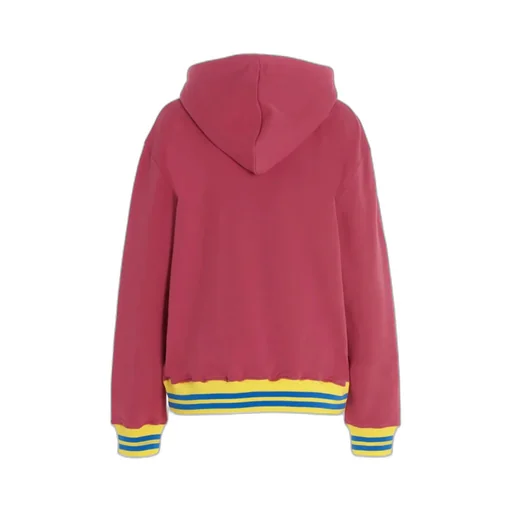 Patch-Detail Pullover Hoodie