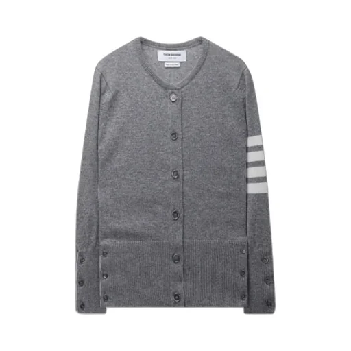 Thom Browne 4-Bar Striped Buttoned Cardigan