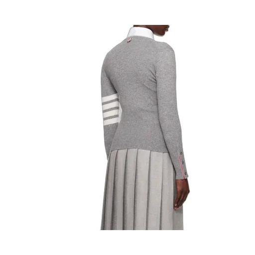 Thom Browne 4-Bar Striped Buttoned Cardigan