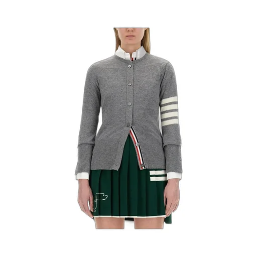 Thom Browne 4-Bar Striped Buttoned Cardigan