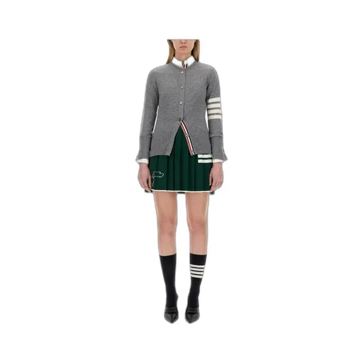 Thom Browne 4-Bar Striped Buttoned Cardigan