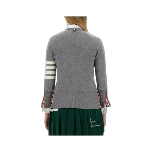 Thom Browne 4-Bar Striped Buttoned Cardigan