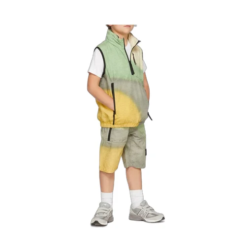 High-Necked Sleeveless Casual Jacket