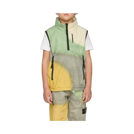 High-Necked Sleeveless Casual Jacket