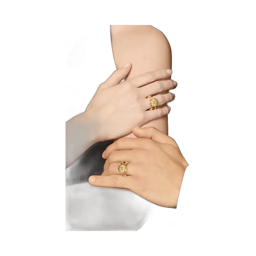 Versace Safety Pin Ring