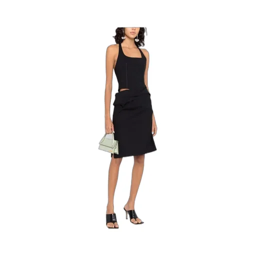 Asymmetric Halterneck Dress