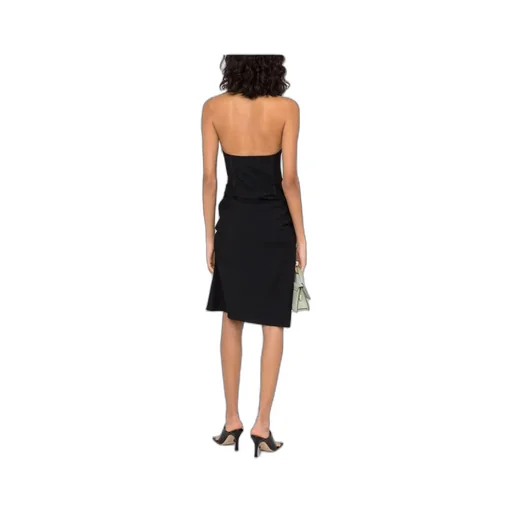 Asymmetric Halterneck Dress