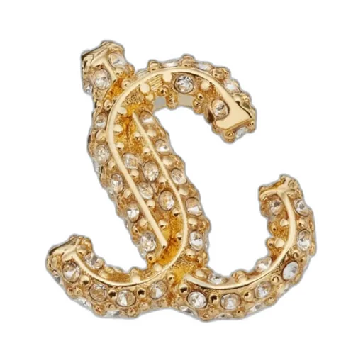 Jimmy Choo Logo Plaque Embellished Earrings