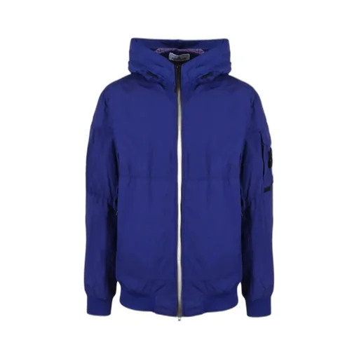 Compass-Patch Zip-Front Lightweight Jacket