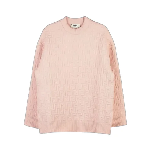 Fendi All-Over Ff Motif Embossed Pullover