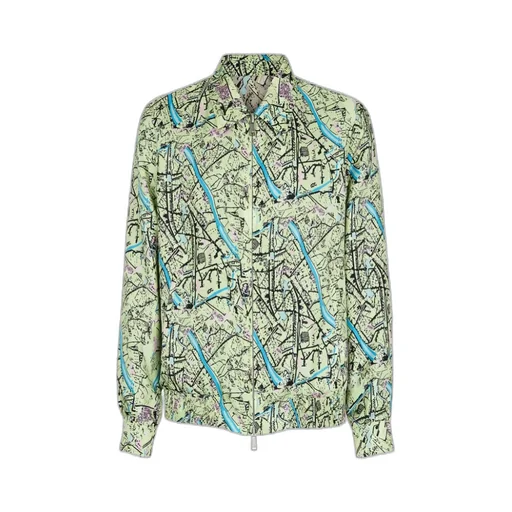 Fendi Map Reversible Long-Sleeved Shirt