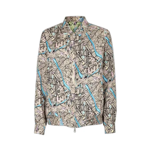 Fendi Map Reversible Long-Sleeved Shirt