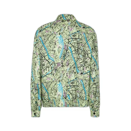 Fendi Map Reversible Long-Sleeved Shirt