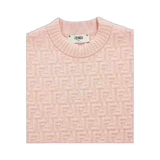 Fendi All-Over Ff Motif Embossed Pullover