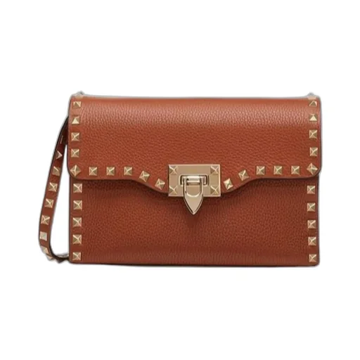 Valentino Garavani Rockstud Foldover Top Small Crossbody Bag