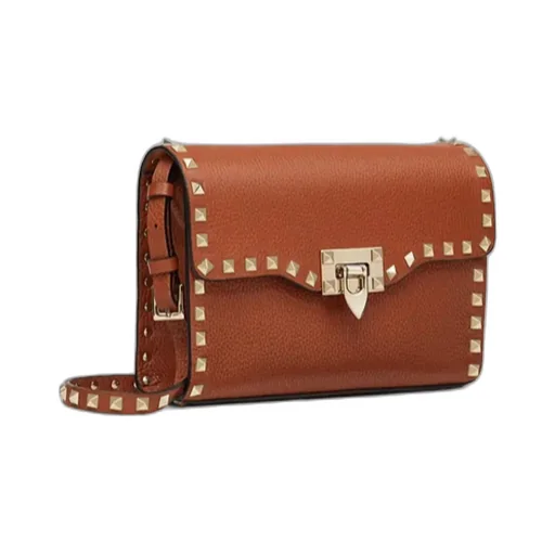Valentino Garavani Rockstud Foldover Top Small Crossbody Bag