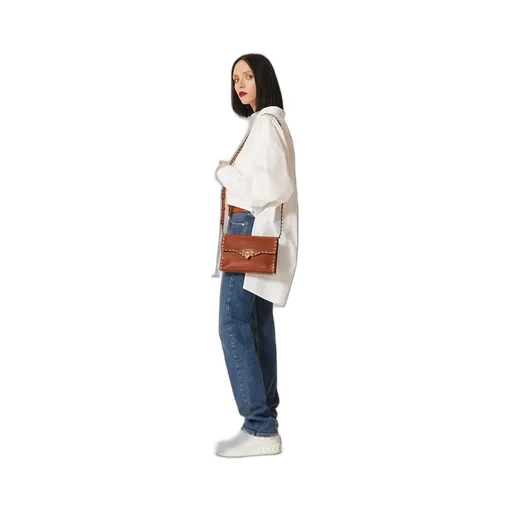 Valentino Garavani Rockstud Foldover Top Small Crossbody Bag