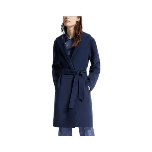 Long-Sleeved Lace-Up Coat