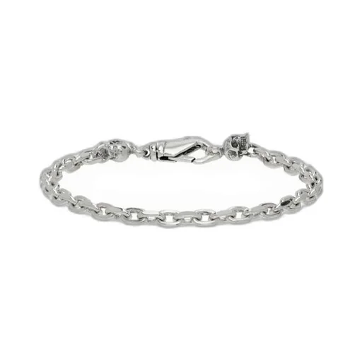 Skull-Charm Chain Bracelet