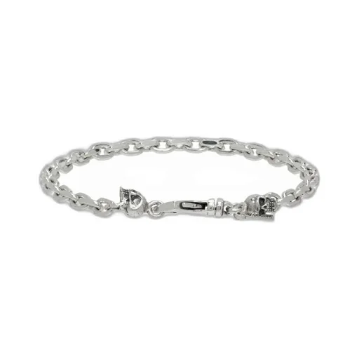 Skull-Charm Chain Bracelet