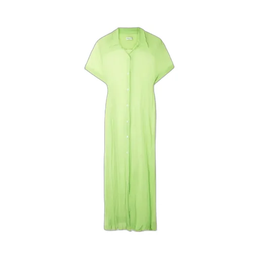 Pleated Shirt Dress