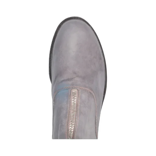 Round Head Zipper Ankle Boots