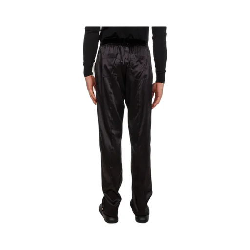 Tom Ford Logo Waistband Satin Pajama Trousers