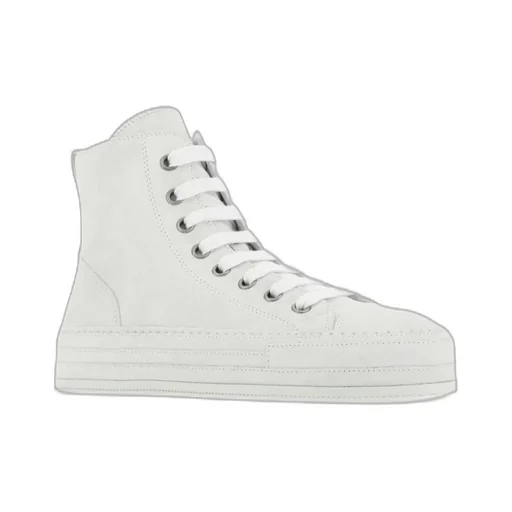 Ann Demeulemeester Round Toe Lace-Up Sneakers