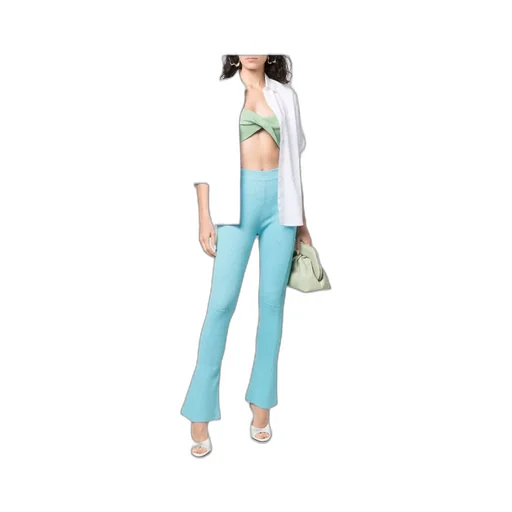 High-Waisted Casual Pants