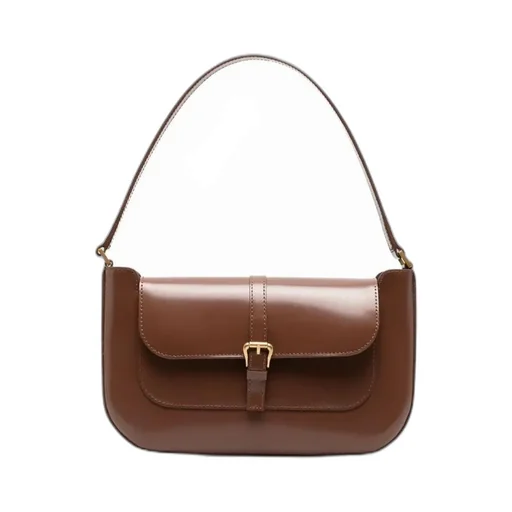 By Far Miranda Buckle Detailed Shoulder Bag