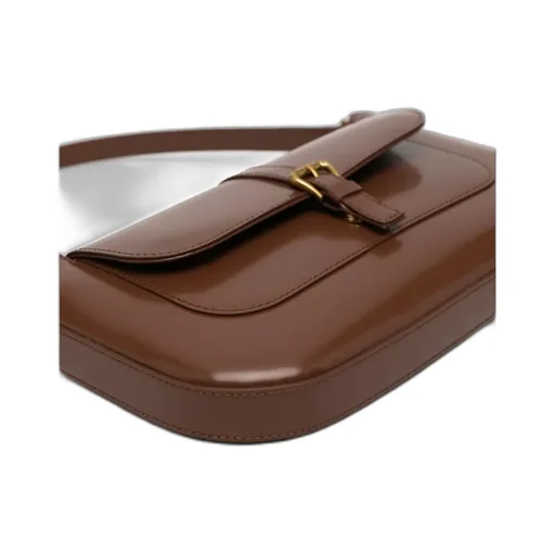 By Far Miranda Buckle Detailed Shoulder Bag