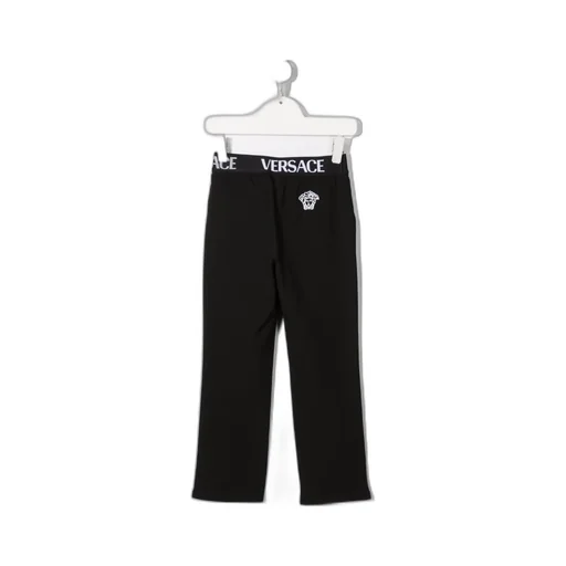 Logo-Waistband Straight Trousers