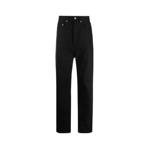 High-Waisted Straight-Leg Trousers