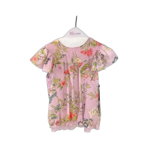 Printed Short-Sleeved Blouse
