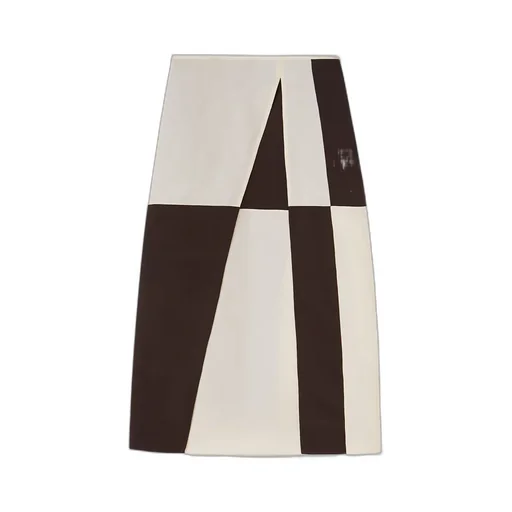 Colour-Block Midi Skirt