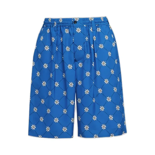 Marni Marnigram Elastic Waist Bermuda Shorts