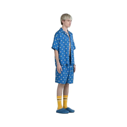 Marni Marnigram Elastic Waist Bermuda Shorts