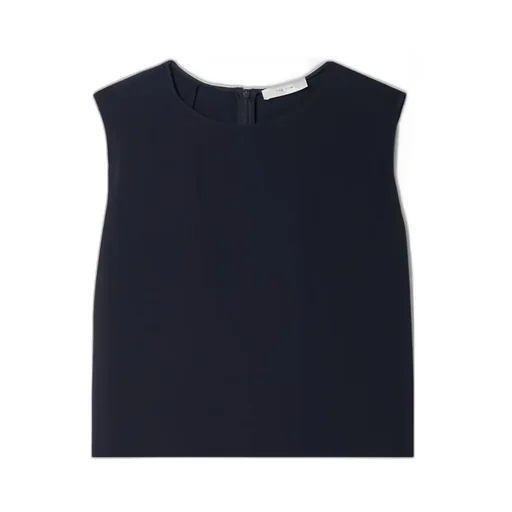 Round Collar Sleeveless Dress