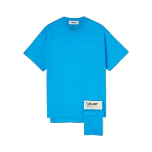 Waist Pocket T-Shirt Deep Water White As