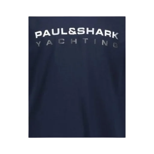 Navy Blue Round-Collar Short-Sleeved T-Shirt