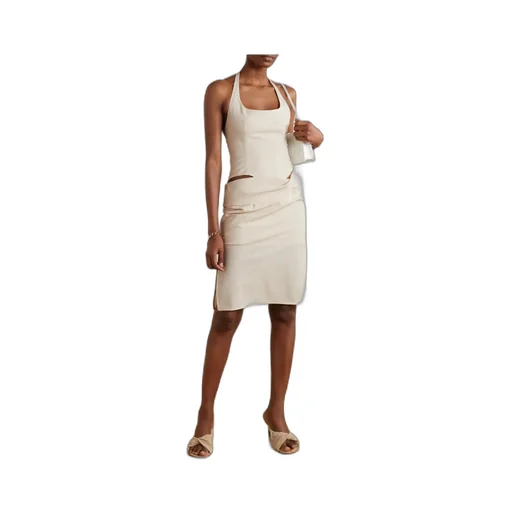 Jacquemus Cut-Out Sleeveless Asymmetric Dress