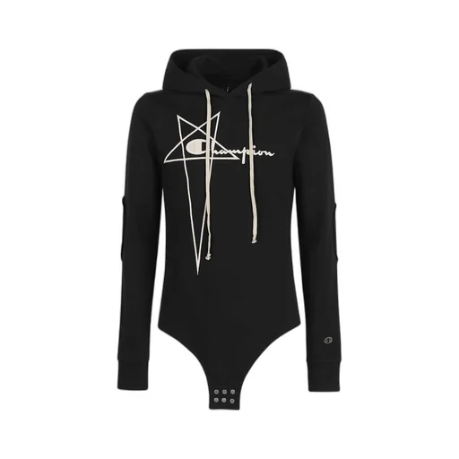 Rick Owensxchampion Co-Named Logo Embroidered Jumpsuit