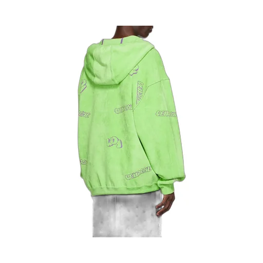 Terry-Cloth Zip-Up Hoodie