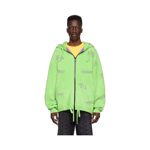 Terry-Cloth Zip-Up Hoodie