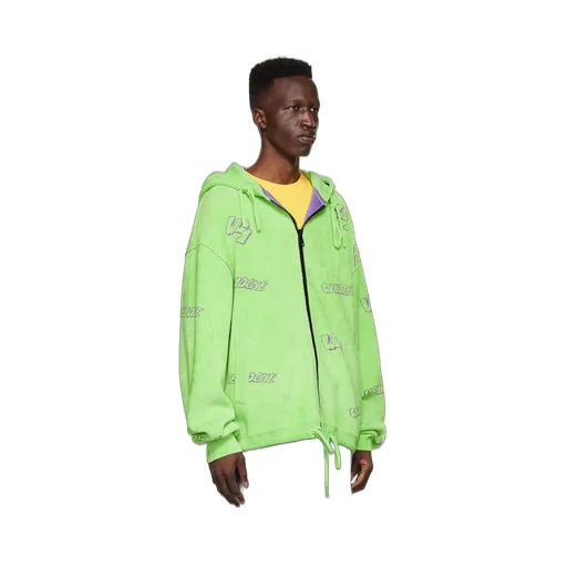 Terry-Cloth Zip-Up Hoodie
